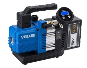 充電式真空ポンプ(9Ah仕様)<br>デジタル真空ゲージセット<br>RP-225L-V50<br>￥185,000(税抜)